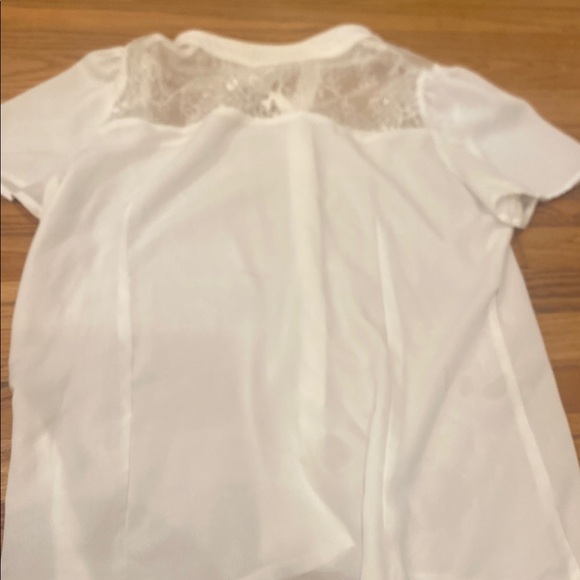 Castro White Lace Button-Up Blouse - Picture 3 of 3